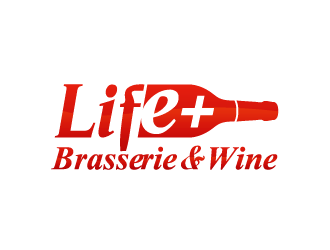 周金進的life+西餐紅酒廊logo設(shè)計