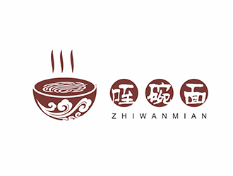 AR科技核心~雪狐設(shè)計(jì)的咥碗面logo設(shè)計(jì)
