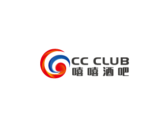 周金進(jìn)的嘻嘻酒吧，，，英文用CC CLUBlogo設(shè)計