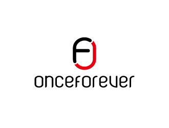 周金進(jìn)的英文:onceforever  +中文:萬姿艾唯logo設(shè)計