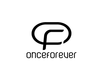 周金進(jìn)的英文:onceforever  +中文:萬姿艾唯logo設(shè)計