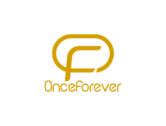 周金進(jìn)的英文:onceforever  +中文:萬姿艾唯logo設(shè)計