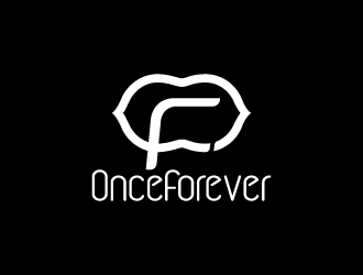 周金進(jìn)的英文:onceforever  +中文:萬姿艾唯logo設(shè)計