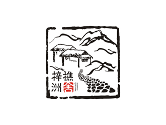 曾飛的梓洲樵舍民宿logo設(shè)計