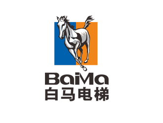周?chē)?guó)強(qiáng)的白馬電梯logo設(shè)計(jì)