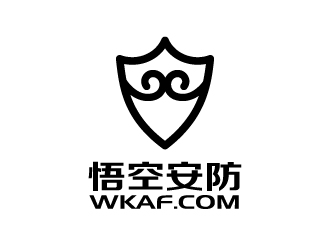 張俊的悟空安防公司對稱標志logo設(shè)計