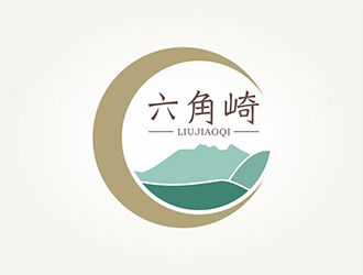 趙鵬 v的六角崎民宿酒店商標(biāo)設(shè)計logo設(shè)計