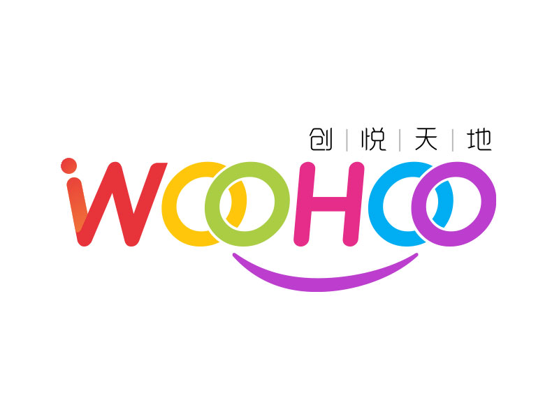 中文名:創(chuàng)悅天地    ;  英文名:WOOHOOlogo設(shè)計(jì)