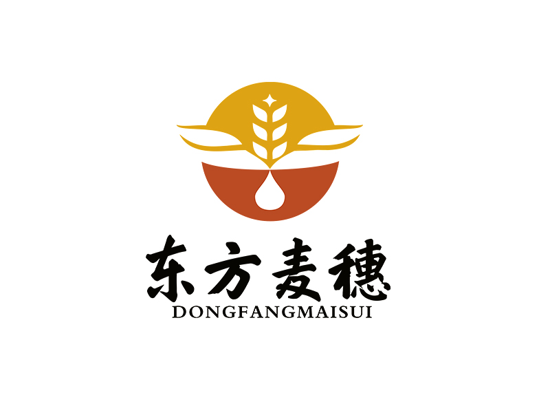 李杰的白酒品牌，東方麥穗logo設(shè)計(jì)
