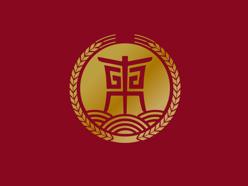 秦光華的白酒品牌，東方麥穗logo設(shè)計(jì)